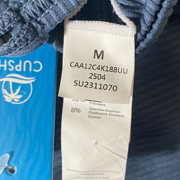 Cupshe Navy Ribbed Bikini Set - Picture 4 of 5